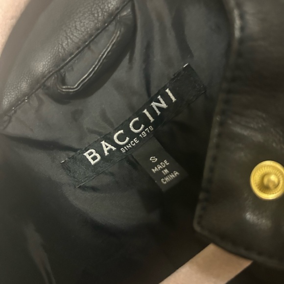 Baccini Black Leather Women's Jacket - Picture 2 of 2